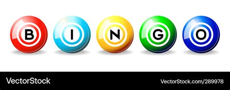 Bingo Balls Royalty Free Vector Image Vectorstock