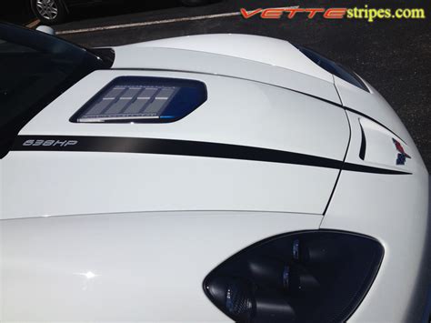 C6 Corvette Zr1 427 Convertible Carbon Z06 Hood Spear Stripes