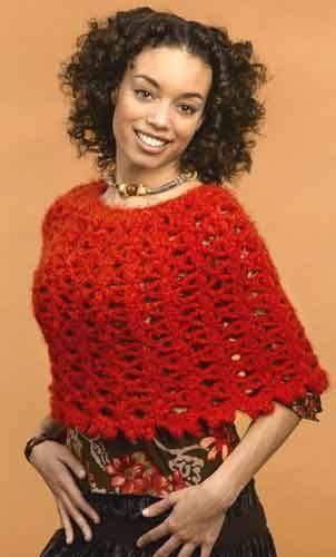 Caron International Yarns And Latch Hook Kits Crochet Poncho Patterns