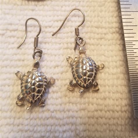 Jewelry Vintage And Rare Sterling Silver Turtle Earrings Poshmark