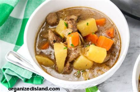 Easy Slow Cooker Irish Beef Stew Organized Island