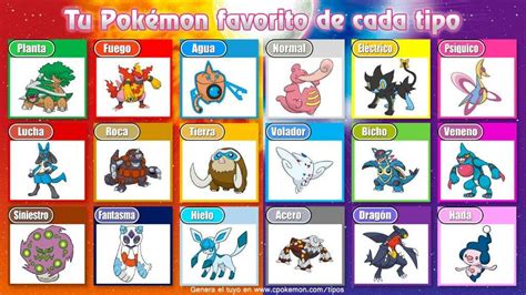 MIS POKÉMON FAVORITOS DE CADA TIPO POR GENERACIÓN Pokémon En