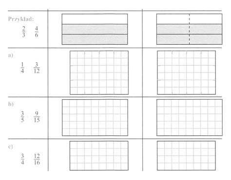 Ułamki Zwykłe Klasa 5 Karty Pracy Do Druku