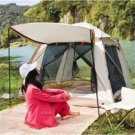 Tipi Adulte Personnes Tentes Pop Up Spacieuses Camping Tentes