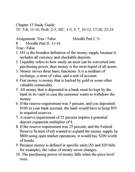 Chapter 13 Study Guide Professor Sean Keehan Chapter 13 Study Guide