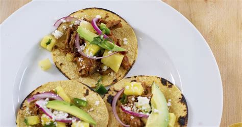 Slow Cooker Tacos Al Pastor With Fresh Pineapple Salsa Recipe By The