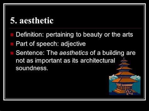 Aesthetic In A Sentence As A Noun