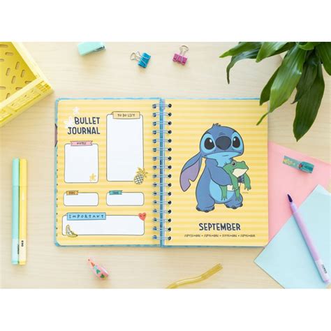 Agenda Escolar 2023 2024 Stitch Disney Semana Vista 12 Meses A5 Erik