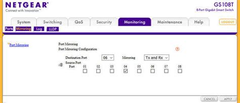 Netgear GS108T administration