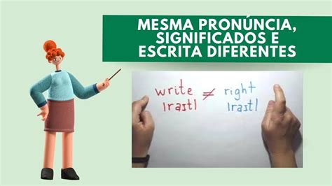 Homophones Palavras que têm a mesma pronúncia mas escrita e