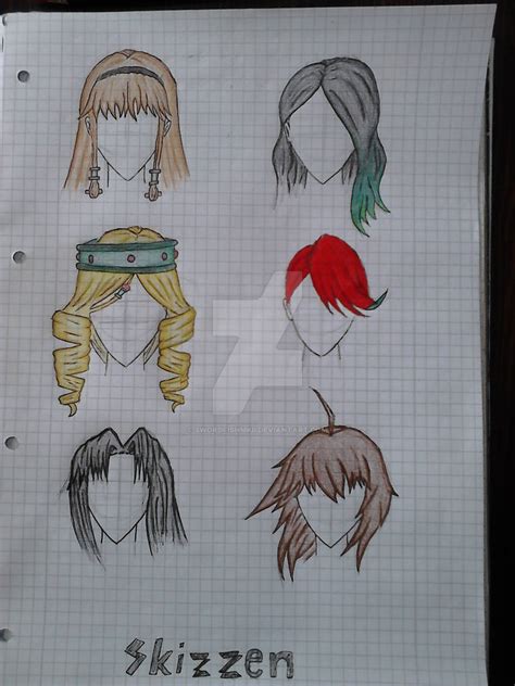 Hair Sketches By Swordfishmkii On Deviantart