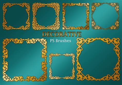 Decorative Border Ps Brushes Abr Vol Free Photoshop Brushes At