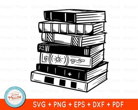 Stack Of Books Svg Book Lover T Books Svg Books Clipart Etsy