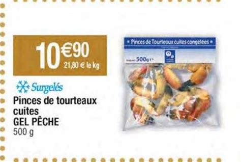 Promo Pinces De Tourteaux Cuites Gel P Che Chez Migros France