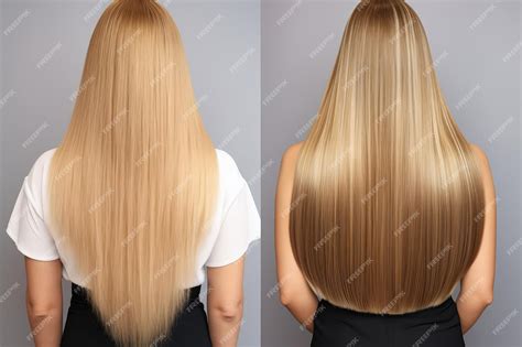 Premium Photo Hair Treatment Or Hair Extensions Woman With Long