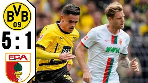 Borussia Dortmund Vs Augsburg Bvb Augsburg Highlights