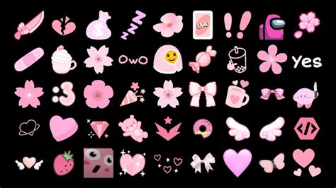 200 Pink Emotes Pack Twitch Emotes Discord Emotes Cute Etsy