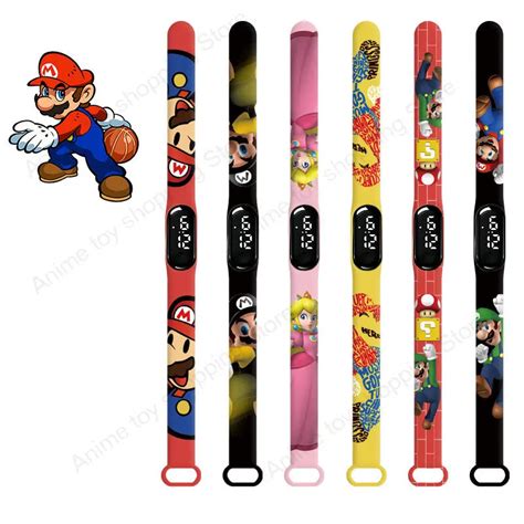 Reloj Digital De Super Mario Bros Para Ni Os Figuras De Anime Mario