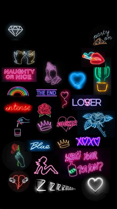 kawaii cool fondos de pantalla neon Búsqueda de Google Iphone