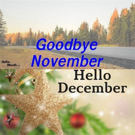 Goodbye November Hello December Images | Meses del año, Publicidad