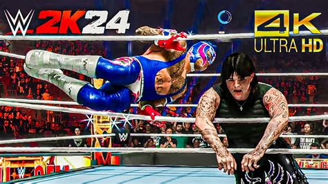 Legacy Collides Rey Mysterio Vs Dominik Mysterio Father Vs Son Wwe 2k 24 In 4k Hdr Youtube