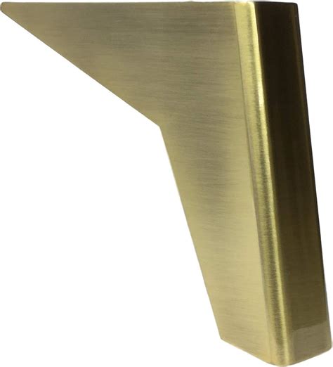 4 3 4 Brushed Brass Finish Metal Furniture Legs Set Of 4 Amazon