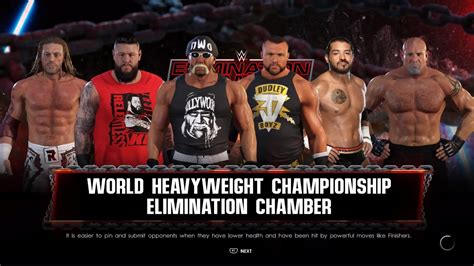 WWE 2K22 Elimination Chamber Edge VS Owens VS Hulk Hogan VS