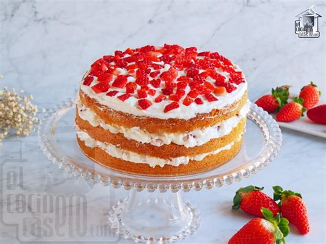 Tarta De Fresas Con Nata · El Cocinero Casero Postres