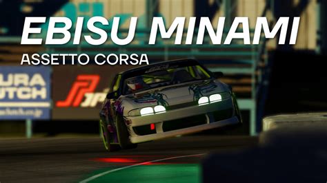 S14 1jz Drift Jump To Wall Tap At Ebisu Minami Assetto Corsa Night Drifting Youtube