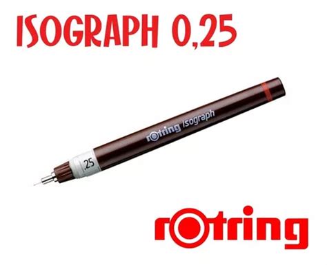 Estilografo Rotring Isograph Recargable Profesional