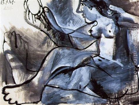 Pablo Picasso Reclining Nude With A Mirror Picasso Art Pablo