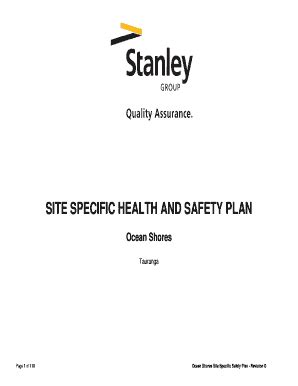 Fillable Online Docs Stanleygroup Co Bsiteb Specific Health And Safety