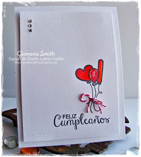 Latina Crafter Sellos en Español Feliz Cumpleaños