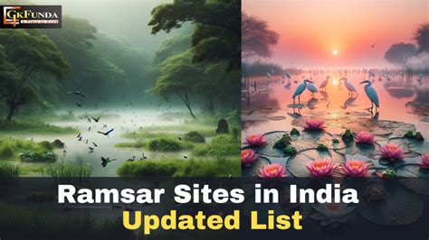 Ramsar Sites In India Updated List Gkfunda