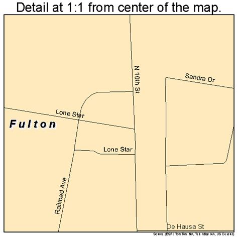 Fulton Texas Street Map 4827888