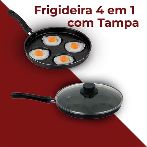 Frigideira Para Ovos Em Tampa Preta Shopee Brasil