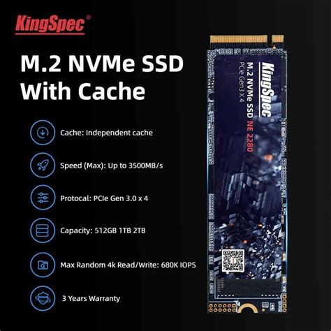 Discos De Estado Sólido Interno Kingspec M2 SSD PCIE 1TB M 2 256GB 2280