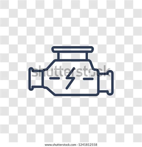 Car Carburettor Icon Trendy Linear Car Stock Vector Royalty Free