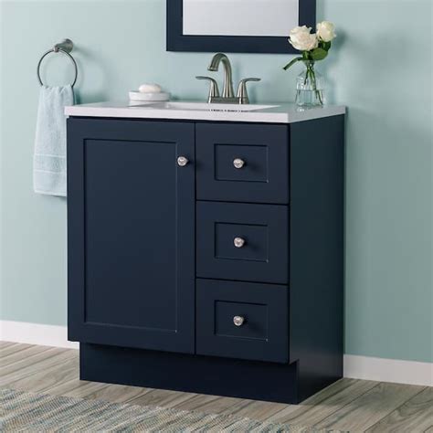 Reviews For Glacier Bay Bannister In Single Sink Deep Blue Bath