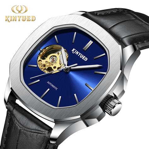 KINYUED Luxury Brand Classic Mens Retro Watches Automatic Mechanical