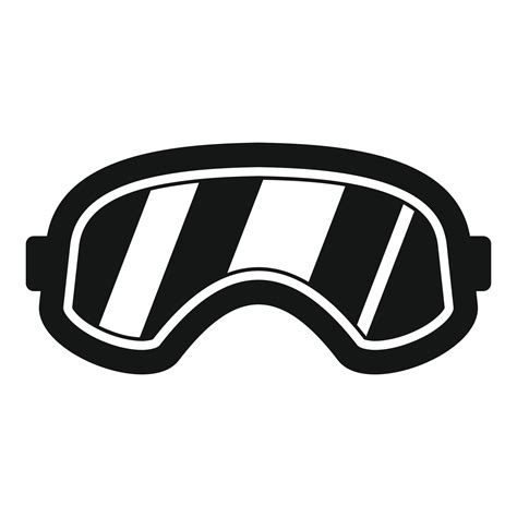 Snowboarding Glasses Icon Simple Style 14645309 Vector Art At Vecteezy