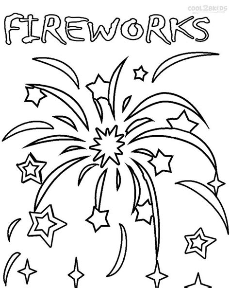 Fireworks Coloring Pages