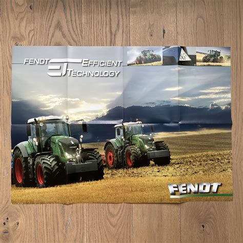 Fendt Poster Traktor Efficient Technology Agrarit Ten Shop