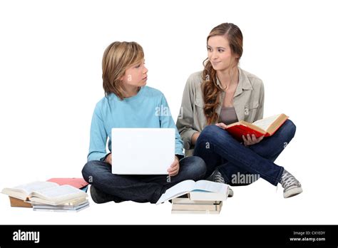 Helping To Do Homework Stock Photo Alamy