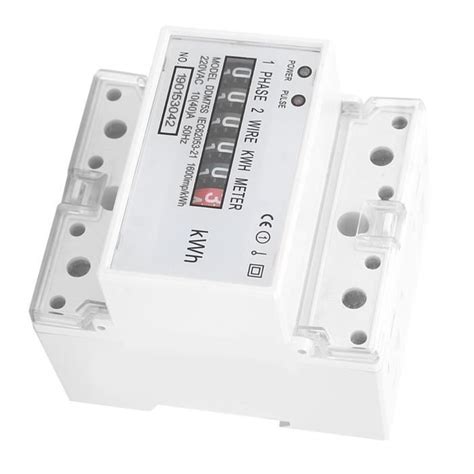 Mxzzand Compteur Kwh Monophas P Led Din Rail Consommation Lectrique