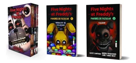 Kit De Livros Box Five Nights At Freddys Trilogia Completa And Pavores De Fazbear Vols 1 E 2