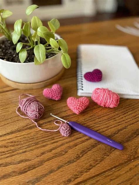 Crochet Pocket Hug Printable Crochet Heart Pattern Valentines