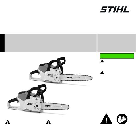 Bruksanvisning Stihl MSA 160 C 124 Sider