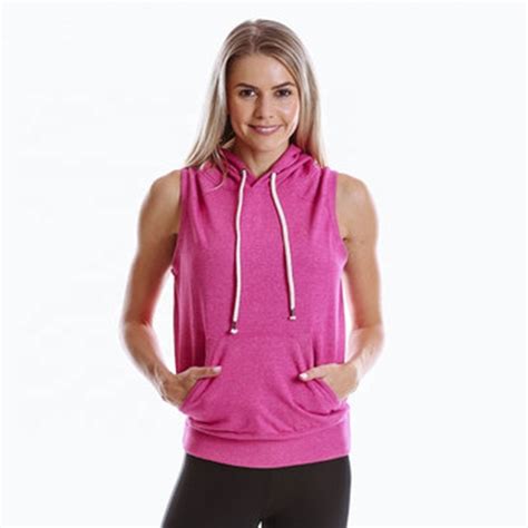 Athletic Charm Women Sleeveless Hoodies