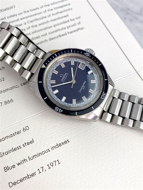 Omega Seamaster 60 Big Crown Vintage Box Papers Extract Automatic Full